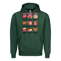 Sports Green god says i am mexican pan dulce Zipper Hoodie - MaliasSmallBusiness