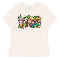 Bone tropical coffee cups Ladies Tee - Zillion Design Studio