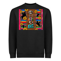 Black rodeo serape leopard glitter Heavyweight Sweatshirt - Artiststas