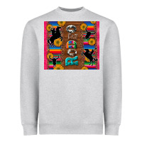 Heather Grey rodeo serape leopard glitter Heavyweight Sweatshirt - Artiststas