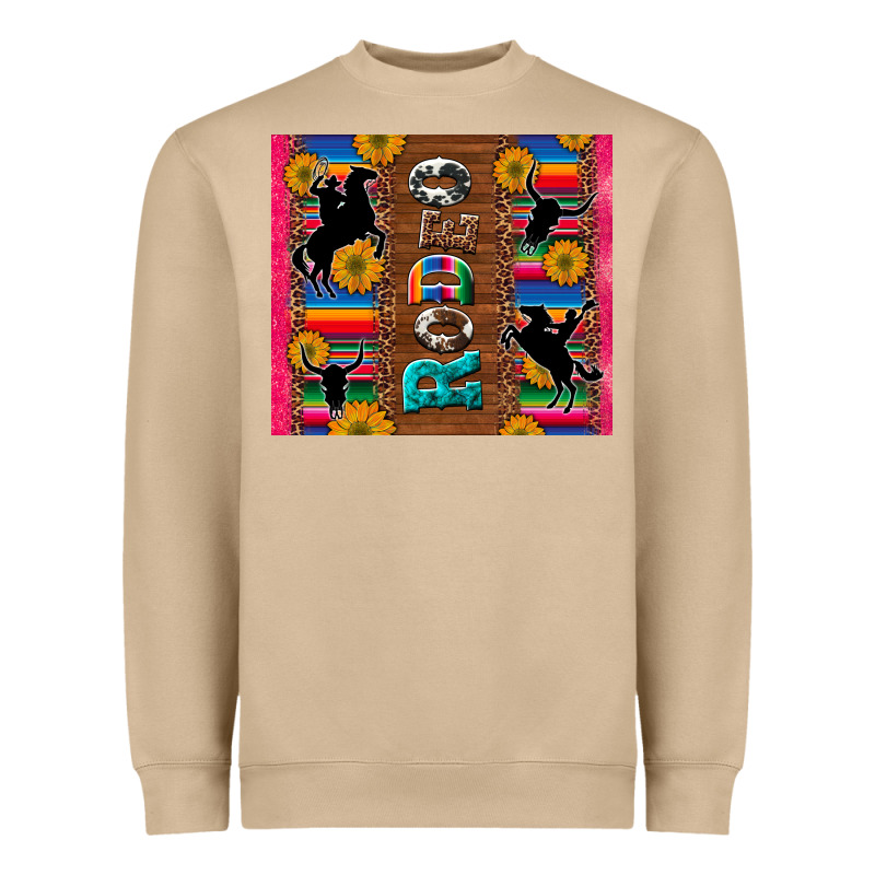 Rodeo Serape Leopard Glitter Heavyweight Sweatshirt by Artiststas | Teevron