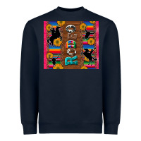 Navy rodeo serape leopard glitter Heavyweight Sweatshirt - Artiststas