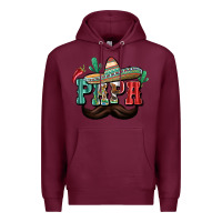 Burgundy Mexican Papa Premium Hoodie - texasbilliewilder
