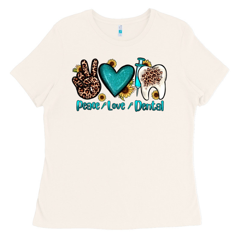 Peace Love Dental Ladies Tee by JahusDesignShop | Teevron