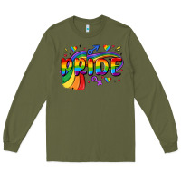Army Green pride Long Sleeve Tee - MaliasSmallBusiness
