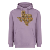 Lavender Western Texas Map Leopard Pattern Heavyweight Hoodie - Bettercallsaul