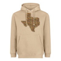 Mushroom Western Texas Map Leopard Pattern Heavyweight Hoodie - Bettercallsaul
