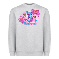 Heather Grey back to school flowers third grade 3200x2400 Heavyweight Sweatshirt - AdoDesignShop
