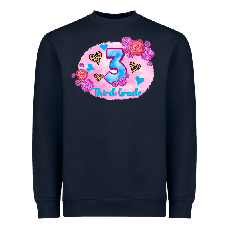 Back To School Flowers Third Grade 3200x2400 Heavyweight Sweatshirt by AdoDesignShop | Teevron
