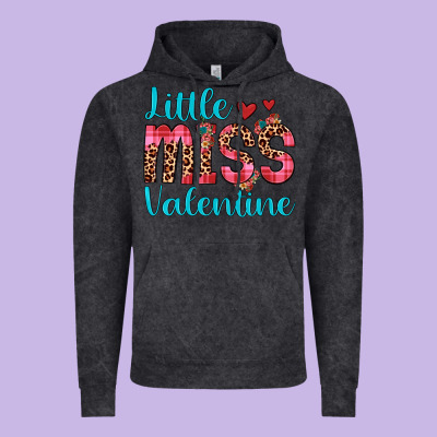 Little Miss Valentine Vintage Hoodie Designed By Jahusdesignshop