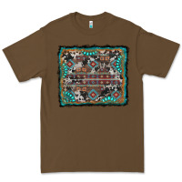 Cacao aztec background with gemstone and cowhide Premium Tee - RanaPortraitStore