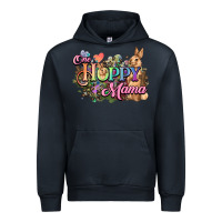 Navy One hoppy mama easter day Urban Hoodie - HowdyJamesFarm