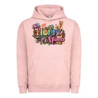 Pigment Salmon One hoppy mama easter day Urban Hoodie - HowdyJamesFarm