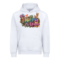 White One hoppy mama easter day Urban Hoodie - HowdyJamesFarm