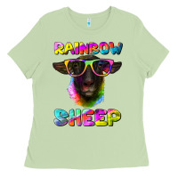Matcha rainbow sheep suffolk sheep Ladies Tee - RanaPortraitStore