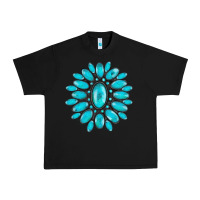 Black turqoise gemstone Urban Heavy Tee - AdoDesignShop