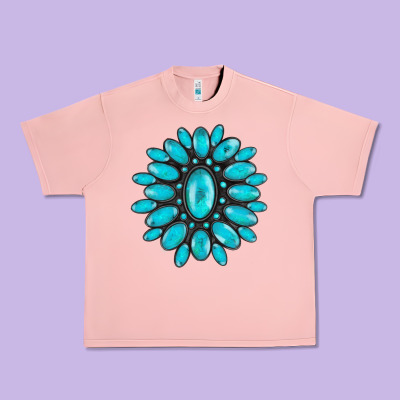 Turqoise Gemstone Urban Heavy Tee Designed By Adodesignshop