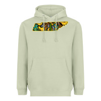 Matcha Western Tenessee Map Sunflower Pattern Heavyweight Hoodie - Bettercallsaul