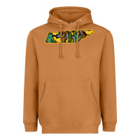 Meerkat Western Tenessee Map Sunflower Pattern Heavyweight Hoodie - Bettercallsaul