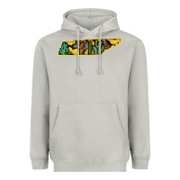 Moon Dust Western Tenessee Map Sunflower Pattern Heavyweight Hoodie - Bettercallsaul