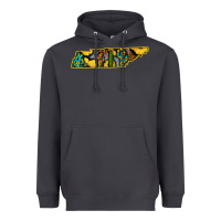 Smoke Western Tenessee Map Sunflower Pattern Heavyweight Hoodie - Bettercallsaul
