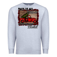 Heather Grey Christmas Movie Watching Blanket Premium Sweatshirt - Bettercallsaul