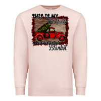 Pale Pink Christmas Movie Watching Blanket Premium Sweatshirt - Bettercallsaul