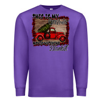 Purple Christmas Movie Watching Blanket Premium Sweatshirt - Bettercallsaul