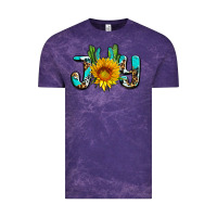 Cloud Purple joy with sunflower and cactus ado Vintage Tee - AdoDesignShop