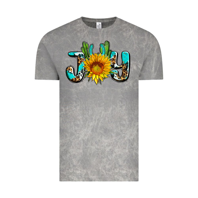 Joy With Sunflower And Cactus Ado Vintage Tee by AdoDesignShop | Teevron