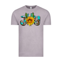 Vintage Zinc joy with sunflower and cactus ado Vintage Tee - AdoDesignShop
