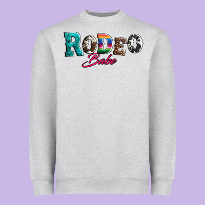 Rodeo Babe Turquoise Serape Cowhide Leopard Heavyweight Sweatshirt Designed By Artiststas