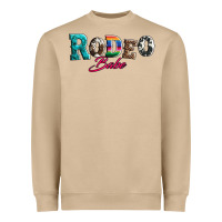 Mushroom rodeo babe turquoise serape cowhide leopard Heavyweight Sweatshirt - Artiststas