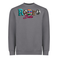 Storm rodeo babe turquoise serape cowhide leopard Heavyweight Sweatshirt - Artiststas