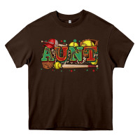 Chocolate Brown aunt softball Heavy Core Tee - Zillion Design Studio