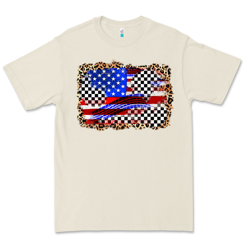 Race American Flag Premium Tee by Zillion Design Studio | Teevron