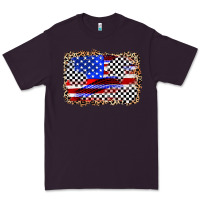 Plum race american flag Premium Tee - Zillion Design Studio