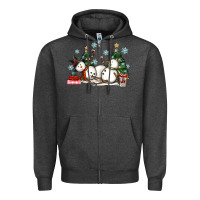 Charcoal Heather christmas snowmen with wine Zipper Hoodie - MaliasSmallBusiness
