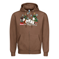 Chestnut christmas snowmen with wine Zipper Hoodie - MaliasSmallBusiness