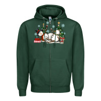 Sports Green christmas snowmen with wine Zipper Hoodie - MaliasSmallBusiness