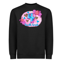 Black back to school flowers fourth grade 3200x2400 Heavyweight Sweatshirt - AdoDesignShop