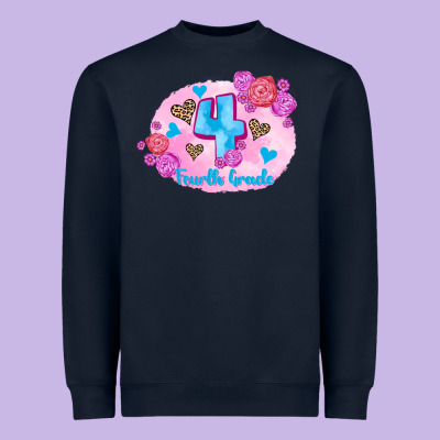 Back To School Flowers Fourth Grade 3200x2400 Heavyweight Sweatshirt Designed By Adodesignshop