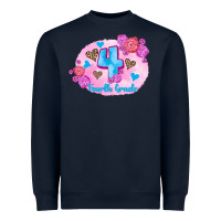 Navy back to school flowers fourth grade 3200x2400 Heavyweight Sweatshirt - AdoDesignShop