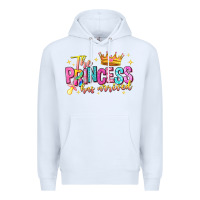 White the princess has arrived Premium Hoodie - NancyCooperArtShop