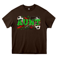 Chocolate Brown aunt soccer Heavy Core Tee - Zillion Design Studio