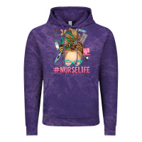 Blonde Messy Bun Nurse Life Vintage Hoodie | Teevron