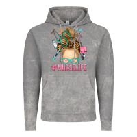 Cloud Rock blonde messy bun nurse life Vintage Hoodie - RanaPortraitStore