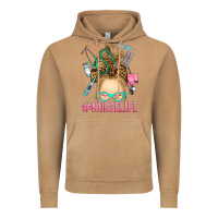 Vintage Camel blonde messy bun nurse life Vintage Hoodie - RanaPortraitStore