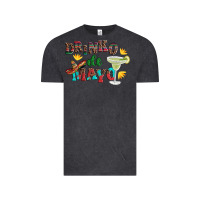 Vintage Black drinko de mayo with margarita and  sombrero Vintage Tee - Artiststas