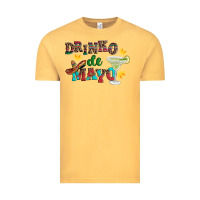 Vintage Mustard drinko de mayo with margarita and  sombrero Vintage Tee - Artiststas
